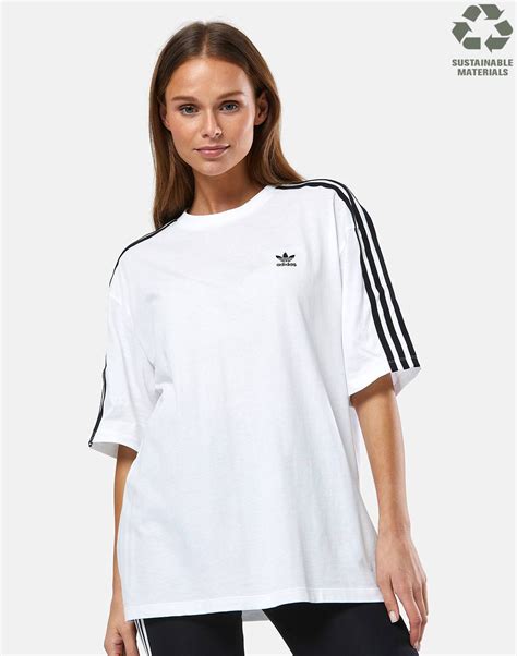 adidas t shirt weiß oversize|White Oversized Tees Shirt .